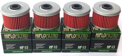4 Pack HiFlo HF113 Oil Filter Honda TRX Rancher Foreman FourTrax ATC FREE SHIP