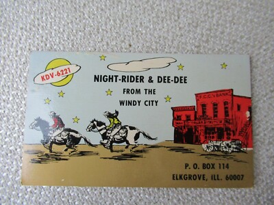 Citizen's Band CB QSL Night-Rider post card 