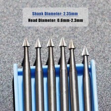 2.35mm Shank Solid Carbide Carving Knife Cone Head Wood Engraving 0.6mm-2.3mm