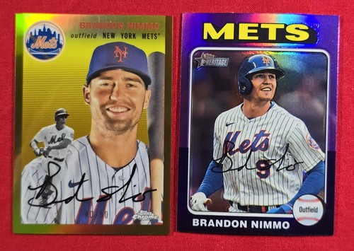 2023 Topps Chrom Platinum Jubiläum BRANDON NIMMO Gold Refraktor/50 + Bonus