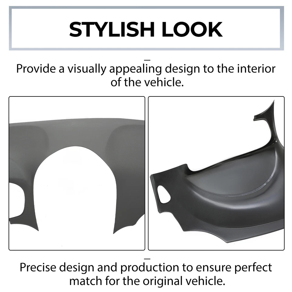 Sobreposição de almofada de painel cinza claro moldada para Toyota Sienna 2004-2010 - Imagem 4 de 4