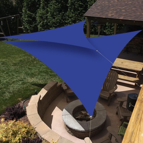 Waterproof Shade Sail Patio Awning Outdoor Garden Pool Sun Canopy Shelter Cover - Picture 75 of 606