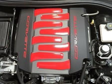 Red C7 Engine Cover Decal Set For 2014-2019 Chevy Corvette Stingray 10 Pcs