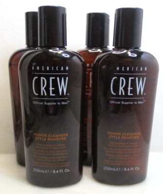 AMERICAN CREW POWER CLEANSER STYLE REMOVER 8.4 OZ LOT OF 4 NWOB