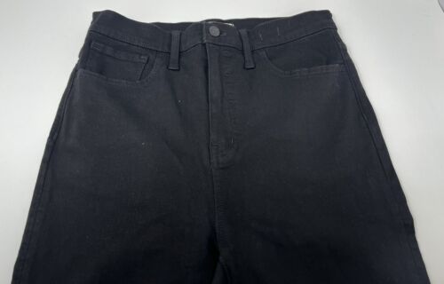 Madewell 11" Roadtripper Black Skinny Stretch Ankle Zip Size 29 Pants - Picture 3 of 8