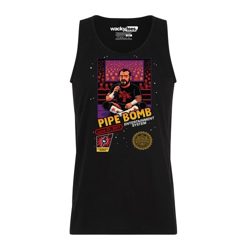 The Pipe Bomb CM Punk Wrestling 8-Bit Gaming System Style Graphic Tee Shirt - 第 2/8 張圖片