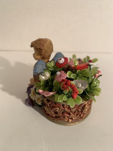 VTG Valentine Button Bokay/Cupid -Rustic Prim Country Cottage farmhouse Decor - Picture 2 of 4