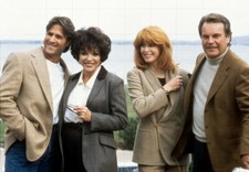 JOAN COLLINS - ROBERT WAGNER - JEFF KAAKE - 12" x 8" Photo HART TO HART 1996