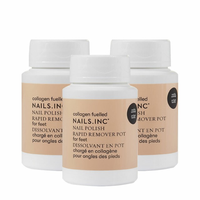 Nails Inc Nail Polish Rapid Remover Pot for Feet Vanilla Scented 60ml