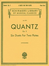6 Duets for Two Flutes Op. 2 Set of Parts Woodwind Ensemble NEW 050261600