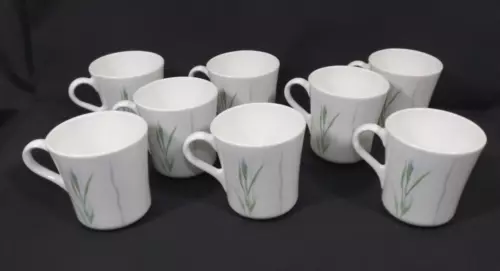 Vintage 8 Corning Ware Corelle Shadow Iris Floral Coffee Teacup Mug Made In USA