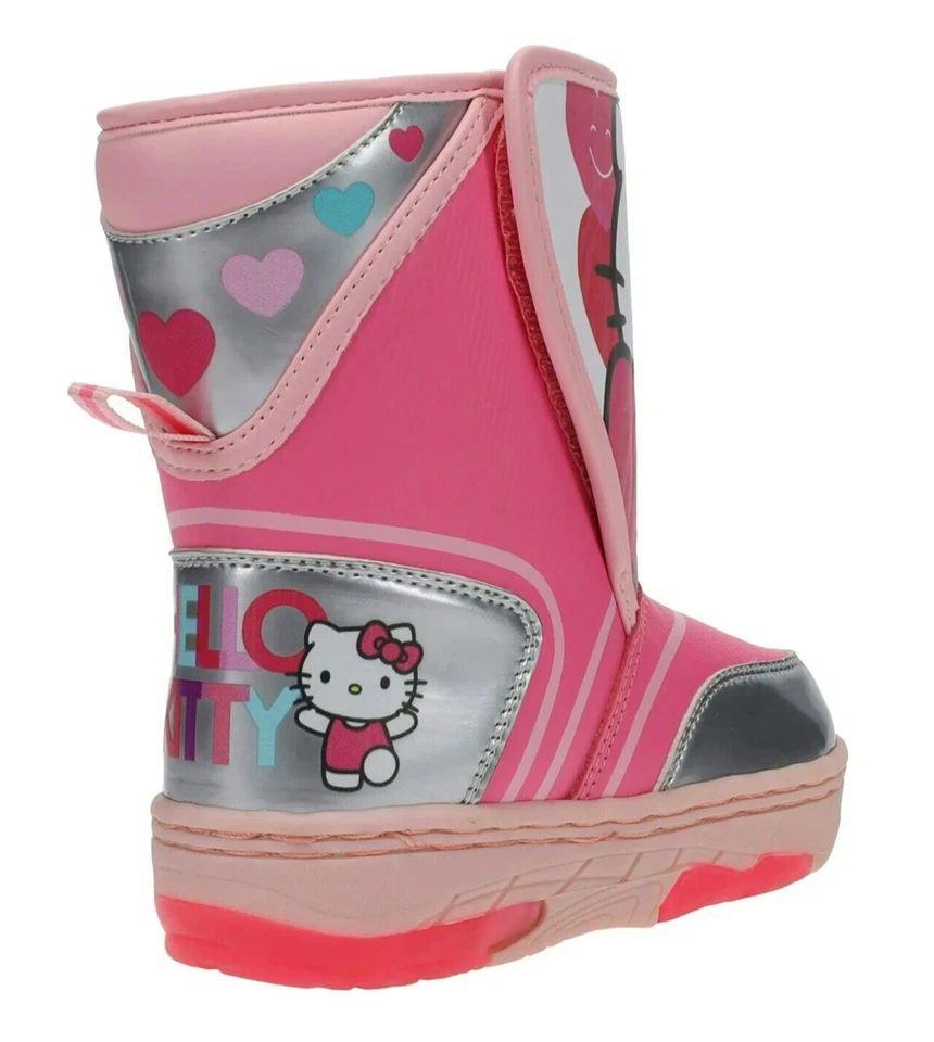 Botas de Nieve Hello Kitty Talla 7 8 9 10 11 o 12 Niñas Pequeñas Iluminadas NUEVAS Foto 4 de 4