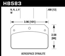 Hawk Performance Hb583n.480 Hp Plus Disc Brake Pad