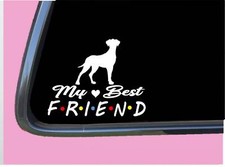 Great Dane Uncropped Sticker TP 835 Best Friend 6" Decal dog