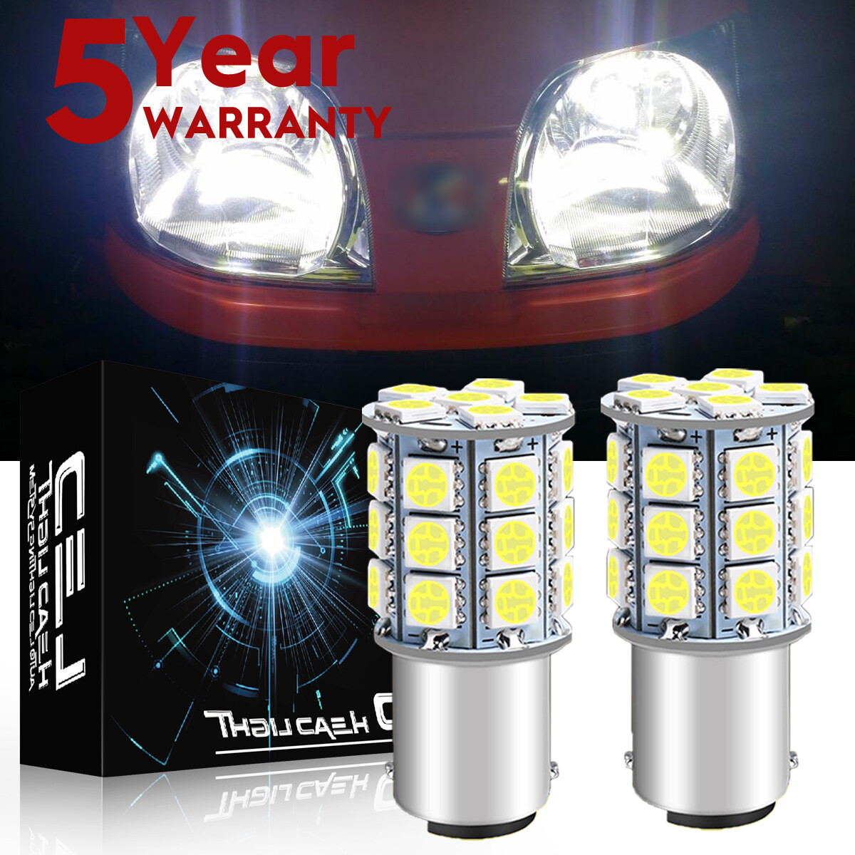 2 BRIGHT 1156 LED bulbs for Toro Work Wheel Horse 264 265