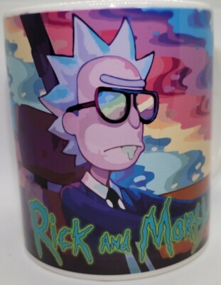 Rick and Morty LSD Trip BECHER Justin Roiland Dan Harmon Sci-Fi Cartoon Erwachsene Schwimmen 