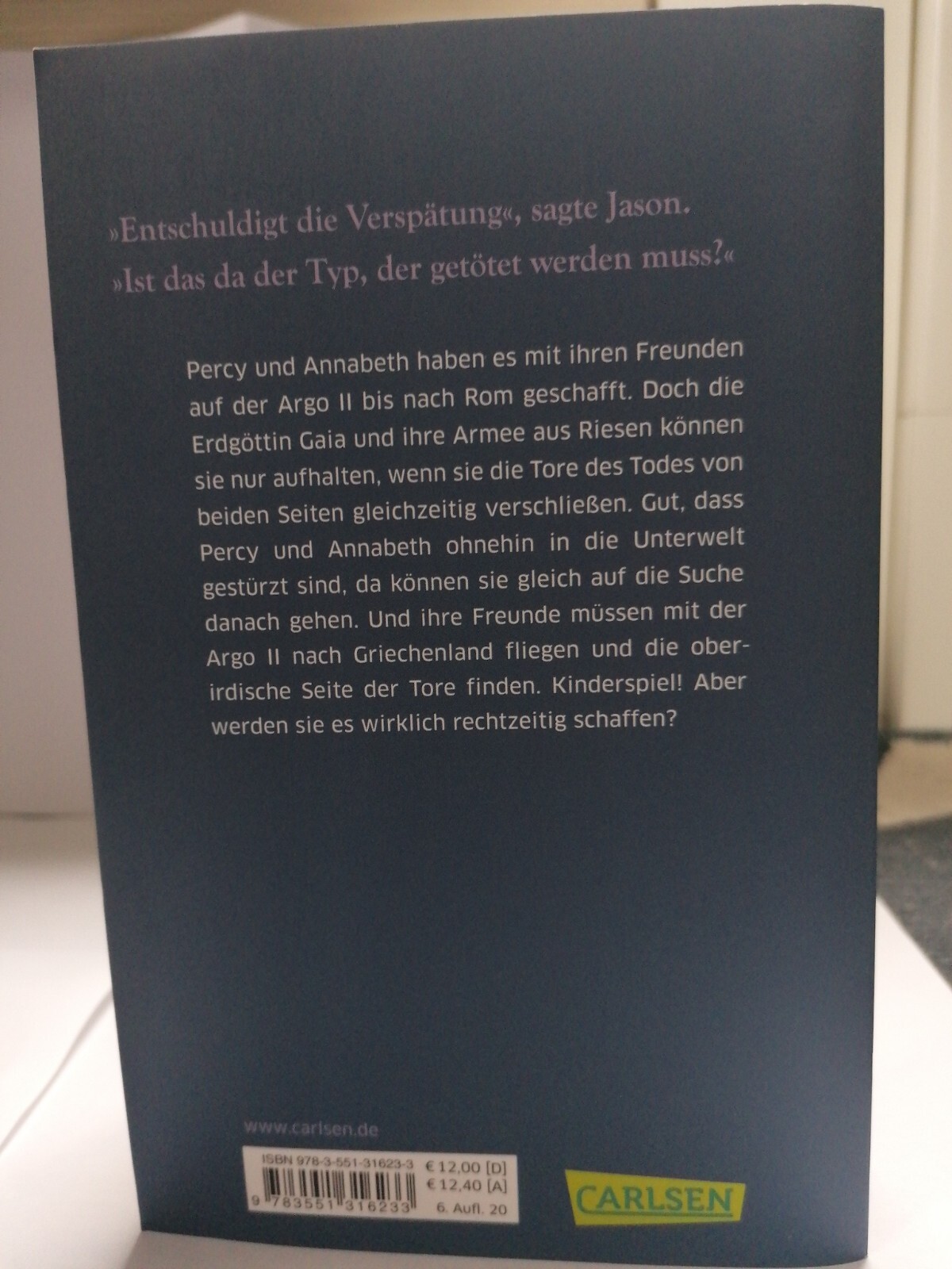 Thumbnail - Helden Des Olymp 4: Das Haus Des Hades Von Rick Riordan (2017,