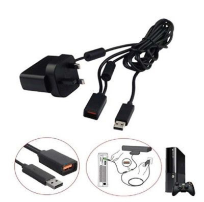 Microsoft Xbox 360 Kinect Sensor Mains Power Supply Adapter Pin UK  Adapter
