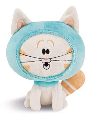 Nici 44240 Kuscheltier Katze Hoodie 18cm Sitzend, Weiß, Aus Der
