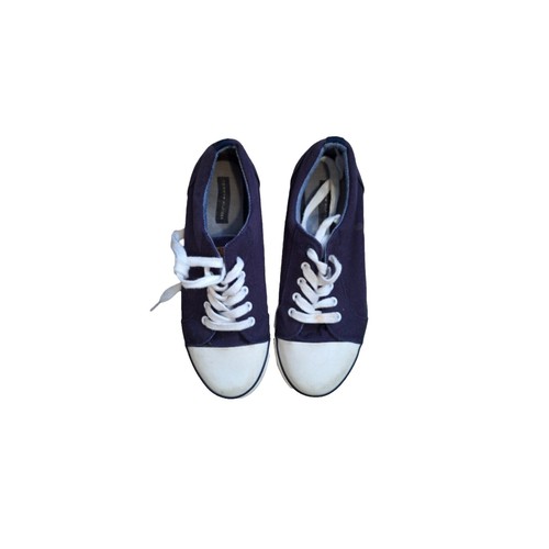TOMMY HILFIGER Gessie Women's Size 6 Blue Knit Lace Up Sneakers