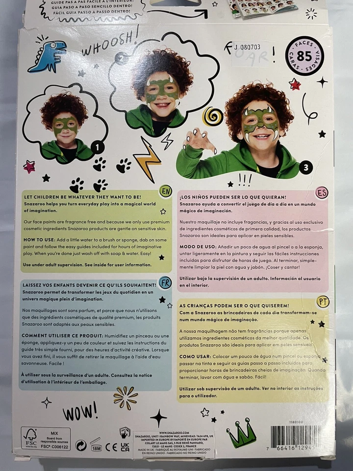 SNAZAROO Party Face Paint, Ultimate Party Paint Kit 21 PCS for Kids Gift - Image 3 of 3