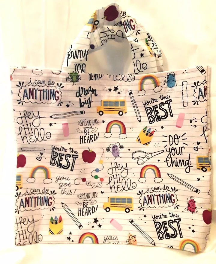 Back to school store tote bags