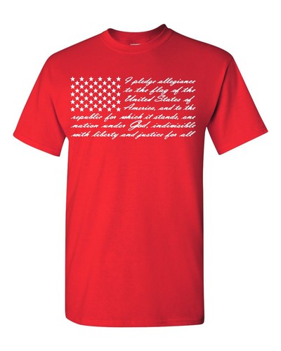 I Pledge Allegiance to the Flag United States America Flag Men's Tee Shirt 885 - Picture 2 of 81