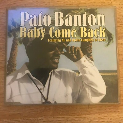 PATO BANTON - BABY COME BACK CD Single - 1994 (4 Tracks)