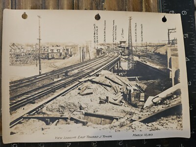Original ! 1913 5x7 JAMAICA Station IMPROVEMENT LIRR Long Island Rail Road Photo