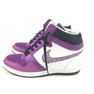 purple nike high tops womens