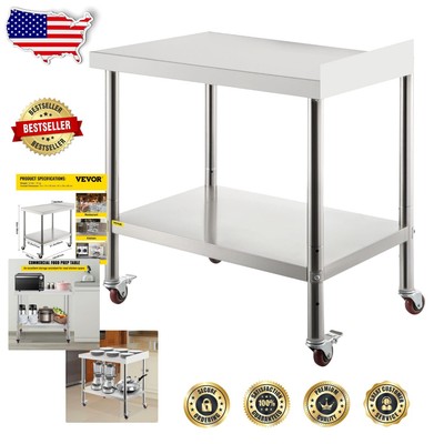 Professional Stainless Steel Prep Table 24x15 with Stain Resistance & Easy Setup