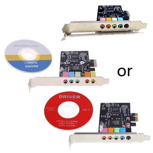 PCI-E Audio Digital Sound Card 5.1 Solid Capacitors CMI8738 Chipset + Barrier - Picture 13 of 15