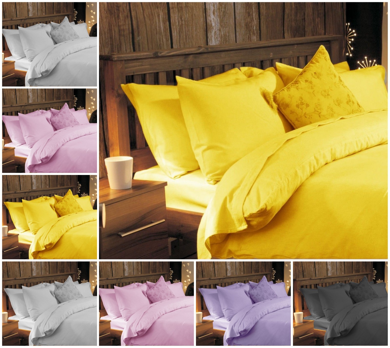 Flannelette Duvet Cover Set Flannel Quilt Bed Sets & Pillow Cases Double King eBay