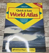 Colorpint Quick & Easy World Atlas - Homeschool - Geography - Globe Paperback