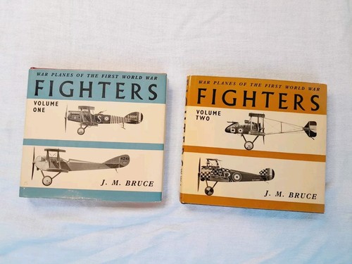 Lot of 2: War Planes of the First World War FIGHTERS Vol. 1&2 Bruce 1965 1st ed - Picture 1 of 20