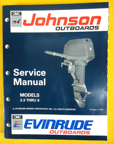 Manuel D'entretien Johnson Evinrude 60-70 HP 1990 OMC 507948 D'occasion