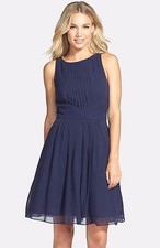 Ted Baker Saphira Tiered Pleat A-Line Dress Sz 3(US 8-10) Retail $348 sale