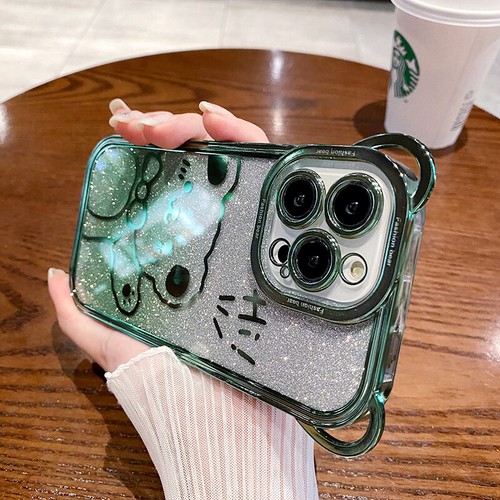 Glitter Cute Little Bear Shockproof Case Cover for iPhone 14 Pro Max 13 12 11 - Picture 10 of 18
