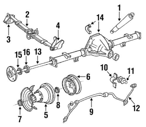 Soporte de resorte para Ford F-250 HD F-150 Bronco 1985-1997 (P/N EOTZ-5775-H)