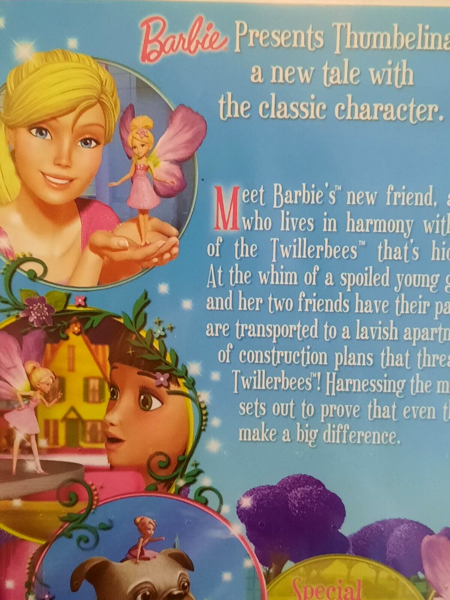 Barbie Presents Thumbelina DVD Kids Cartoon Movie Fairy Tale