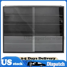 5-Tier Level Display Cabinet Case W/ Acrylic Doors Wall-mounted Shelves