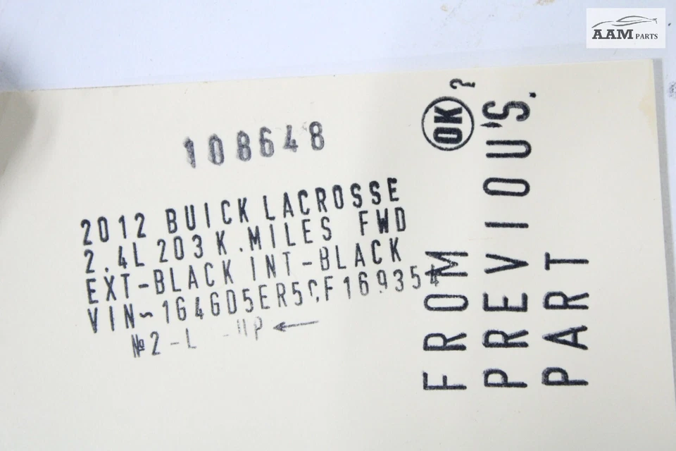 Buick Lacrosse 2008-2016 bote de vapor válvula de purga soporte de solenoide OEM Foto 4 de 4