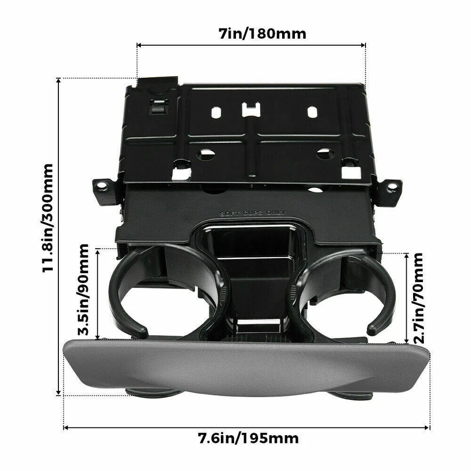 Portavasos de tablero YC3Z2513560CAB para 1999-2004 Super Duty F250 F350 F450 F550 Foto 3 de 4