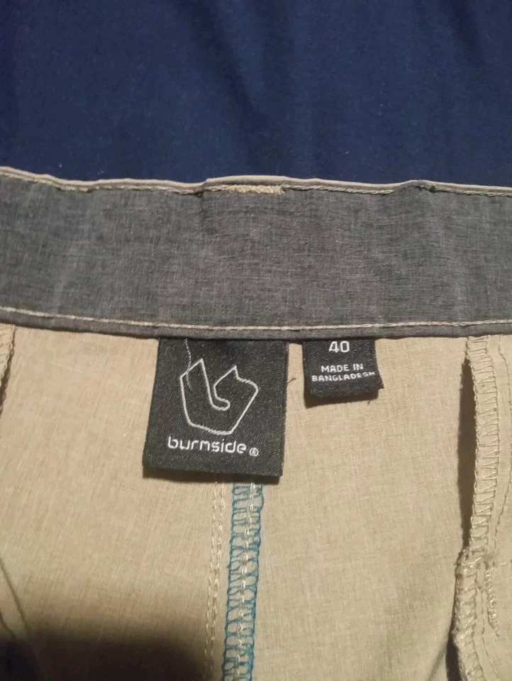 Burnside Board Shorts Size 40 Tan Surf Swimwear - Image 4 of 4