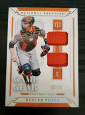 2019 National Treasures Game Gear Materials Buster Posey /25