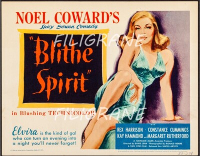BLITHE SPIRIT FILM Rknh - POSTER HQ 50x70cm eines KINO POSTER