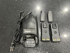 Motorola IMPRES Battery Charger, 2 Spare Batteries, and 2 Clips COMBO