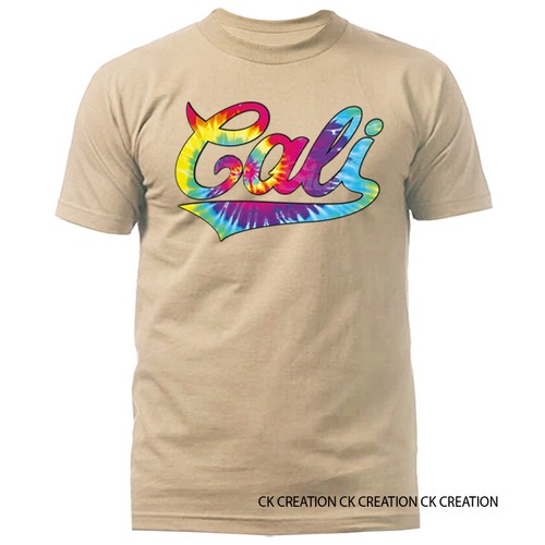 Camiseta Gráfica Golden State California CALI SWOOSH NEÓN TIE DYE - Imagen 8 de 14