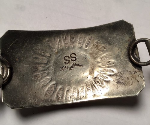 Ein Vintage Concho Gürtel Silber und Türkis. 11 Conchos, 34 cm lang - Bild 6 von 8