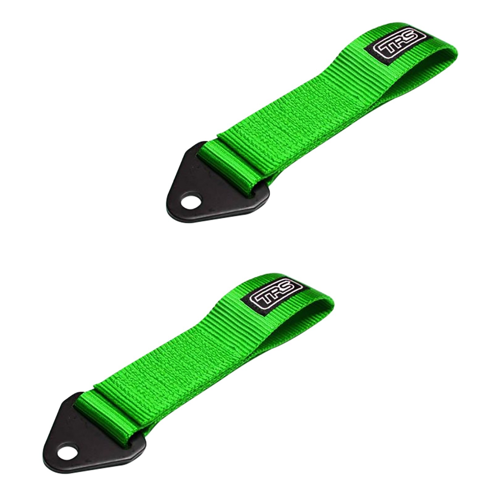 TRS Tow Eye Loop Straps Pair of Green Motorsport MSA Approved Race Rally Track